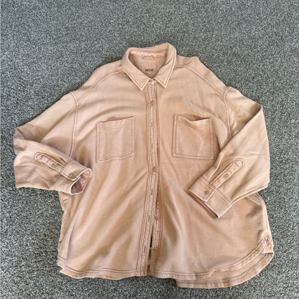Aerie Oversized Button Up Top